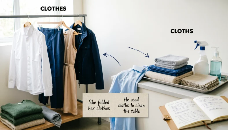 When You Should NOT Use Cloths or Clothes