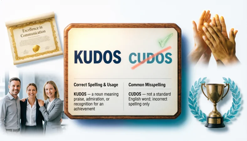 Is Cudos vs Kudos a Grammar, Vocabulary, or Usage Issue?