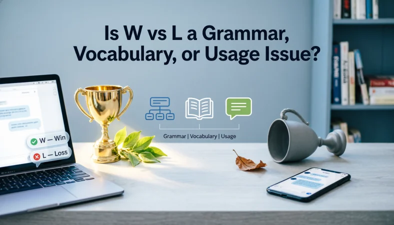 Is W vs L a Grammar, Vocabulary, or Usage Issue?