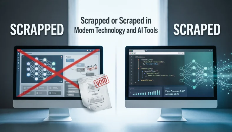 Scrapped or Scraped in Modern Technology and AI Tools