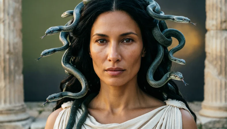 Realistic Medusa Portrait