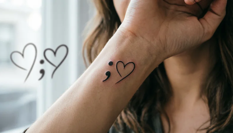 Semicolon With a Heart