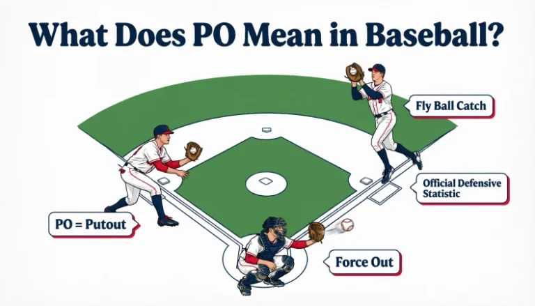 what does po mean in baseball