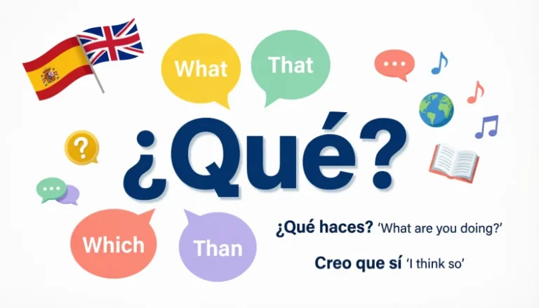 what does que mean in spanish