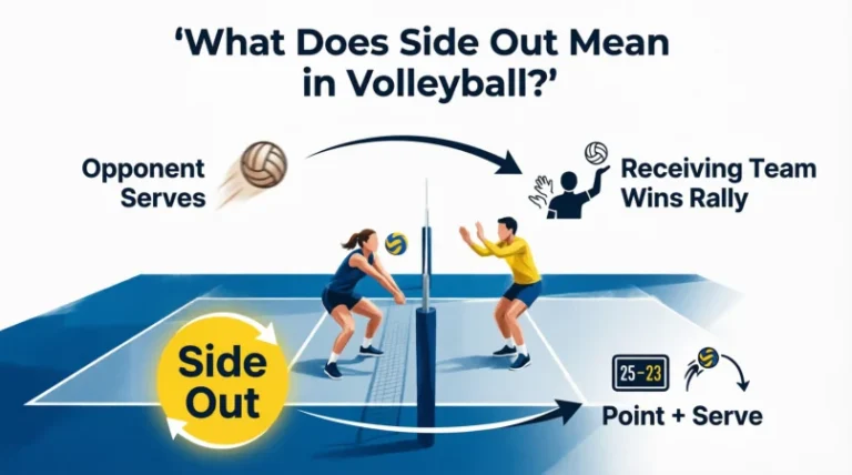 What does side out mean in volleyball