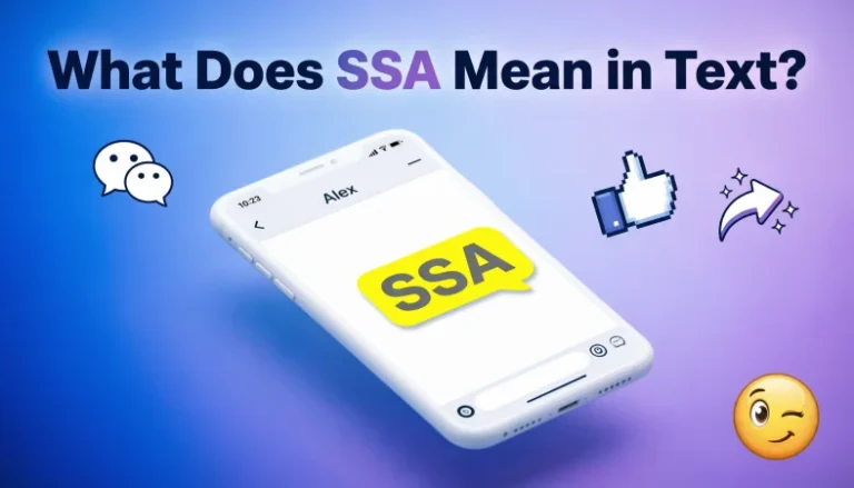 what does ssa mean in text