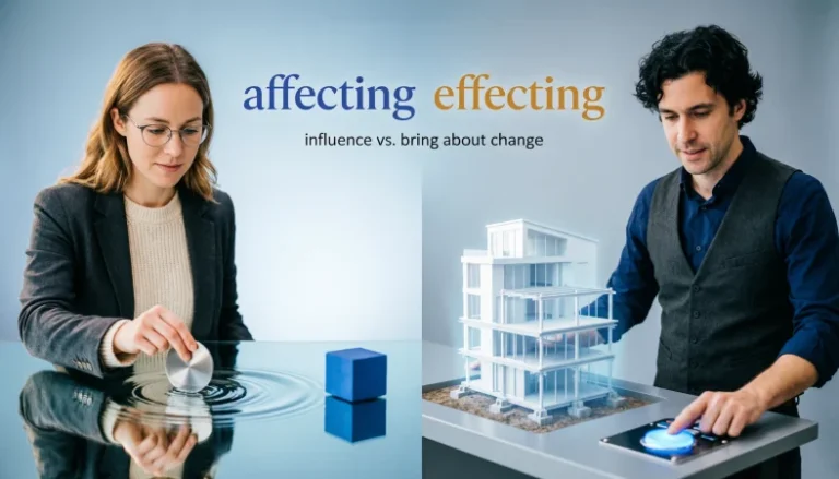 affecting or effecting