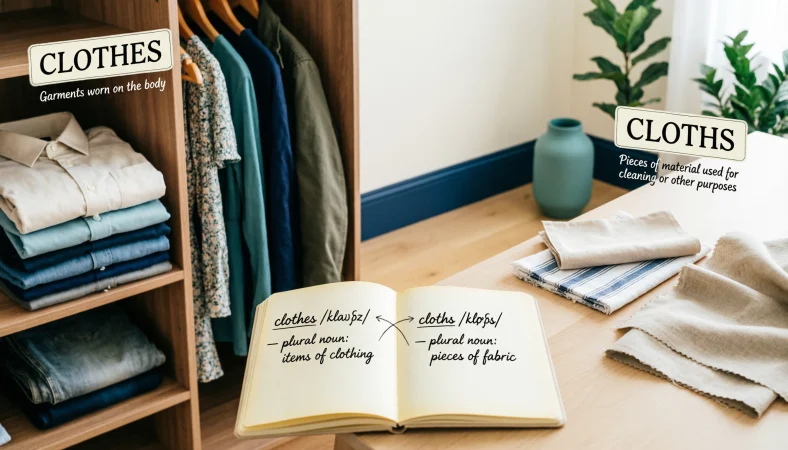 Is Cloths vs Clothes a Grammar, Vocabulary, or Usage Issue?