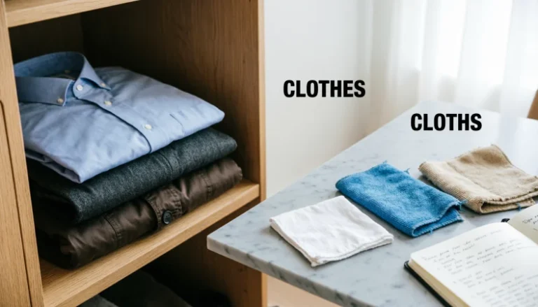 cloths or clothes