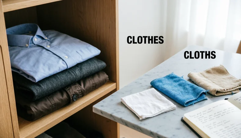 cloths or clothes