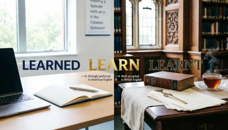 learnt or learned