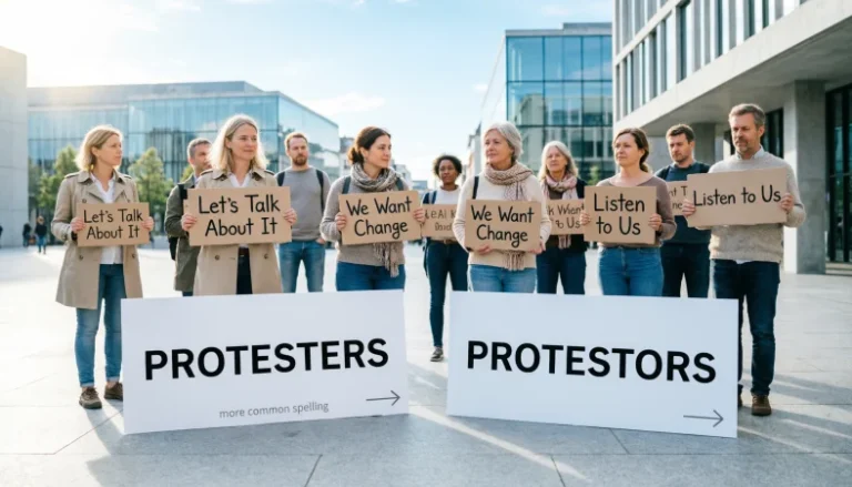 protestors or protesters