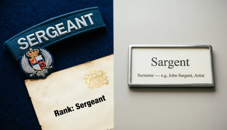 sargent or sergeant