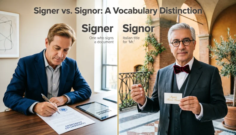 signer or signor