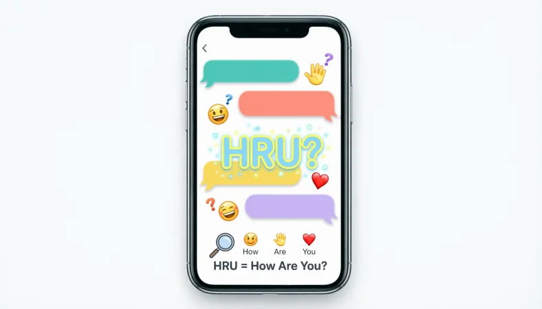 what does hru mean in text