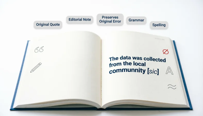 what does sic mean in a quote