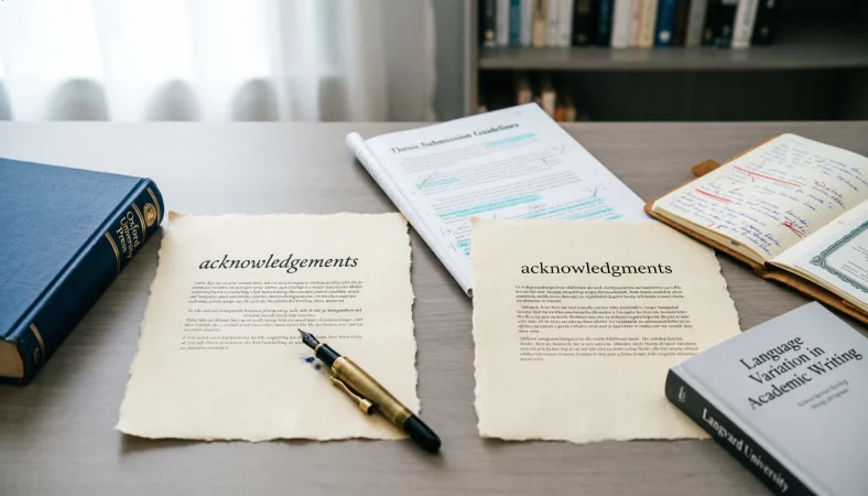 acknowledgements or acknowledgments