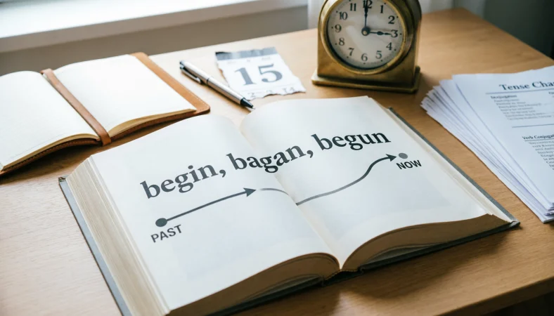 began or begun
