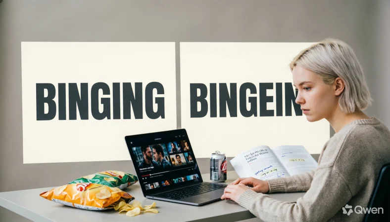 binging or bingeing