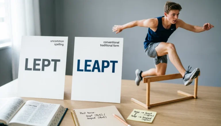 lept or leapt