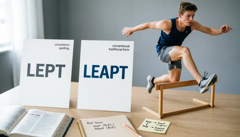 lept or leapt