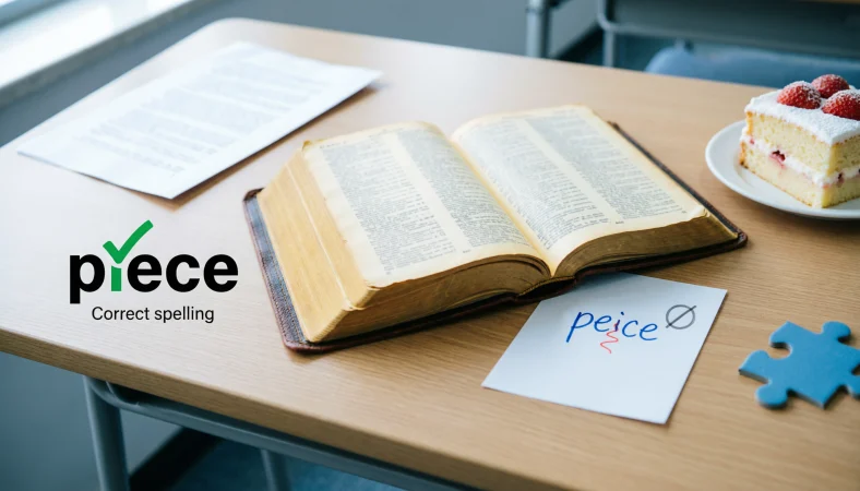 peice or piece