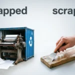 scrapped or scraped