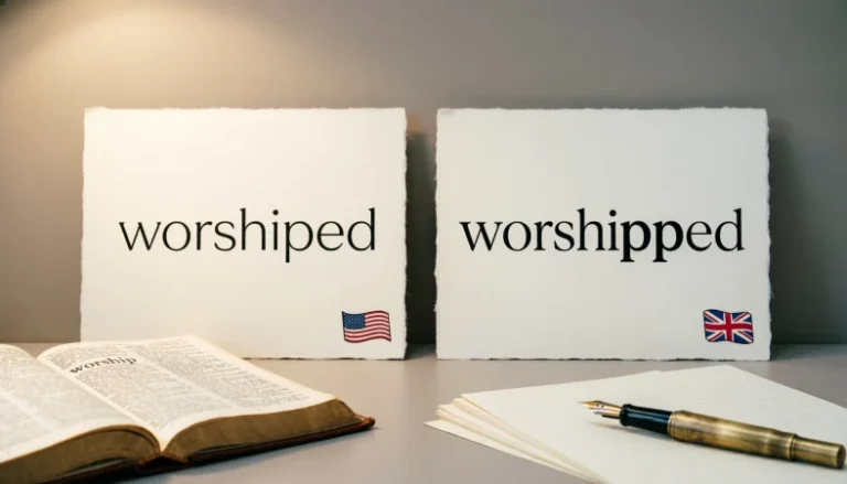 worshiped or worshipped