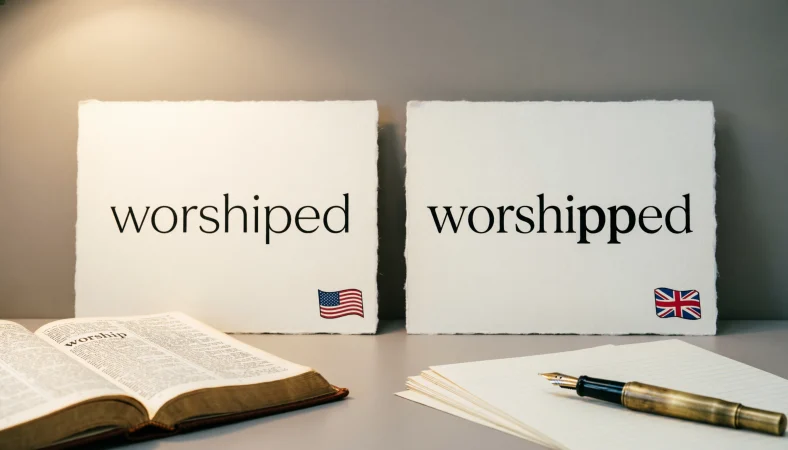 worshiped or worshipped