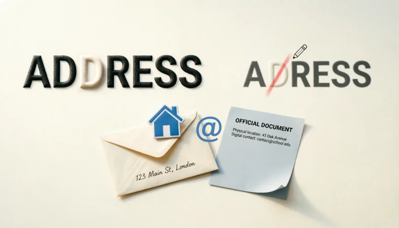 address or adress
