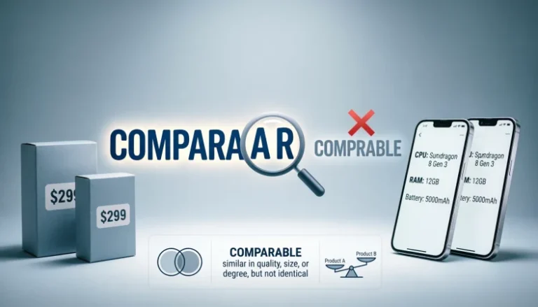 comprable or comparable