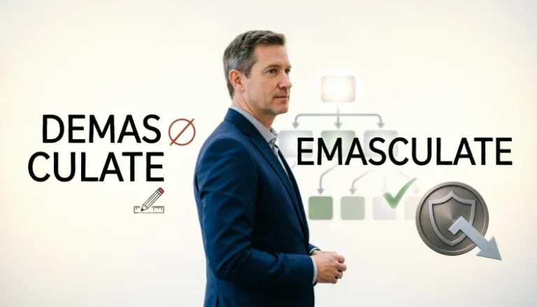 demasculate or emasculate