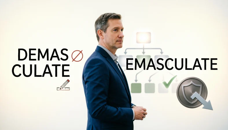 demasculate or emasculate