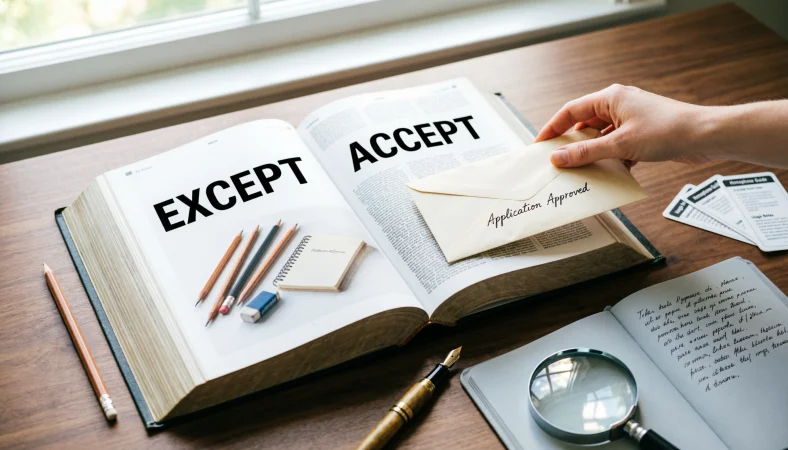 except or accept