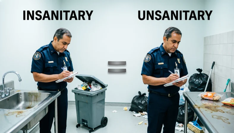 insanitary or unsanitary