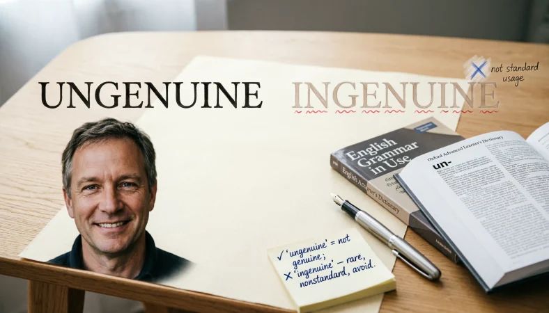 ungenuine or ingenuine