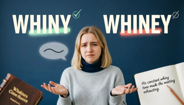 whiny or whiney